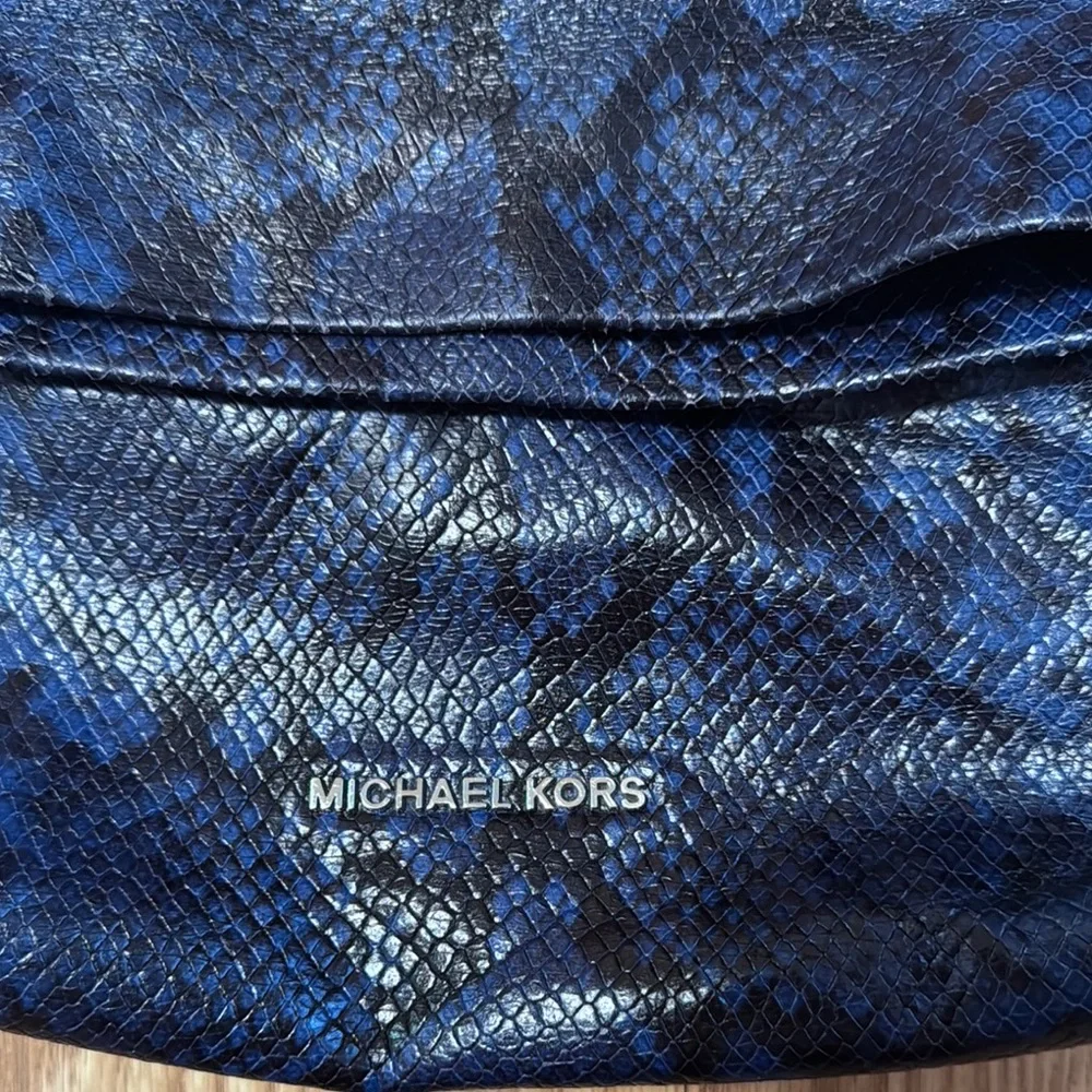 Michael Kors Black Snakeskin Clutch - Picture 2 of 6